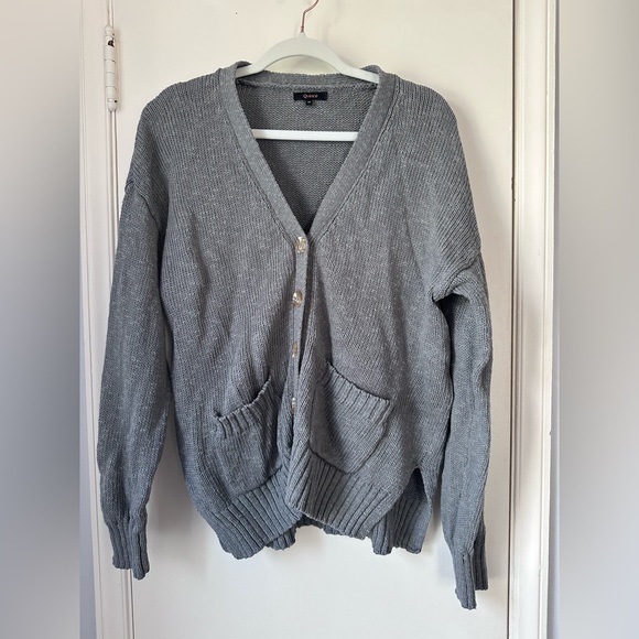 Quince cotton linen relaxed cardigan - Picture 2 of 5